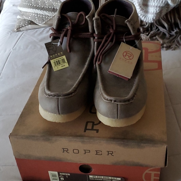 Mens Roper Leather Gum Sole Oiled Brown SZ 8 main image 4
